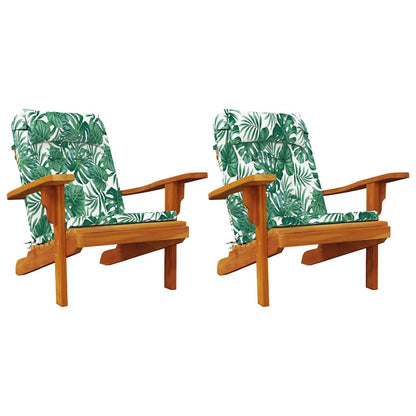 Cuscino per Sedia 2 pcs Verde 58 x 77 x 4.5 cm Tessuto Oxford