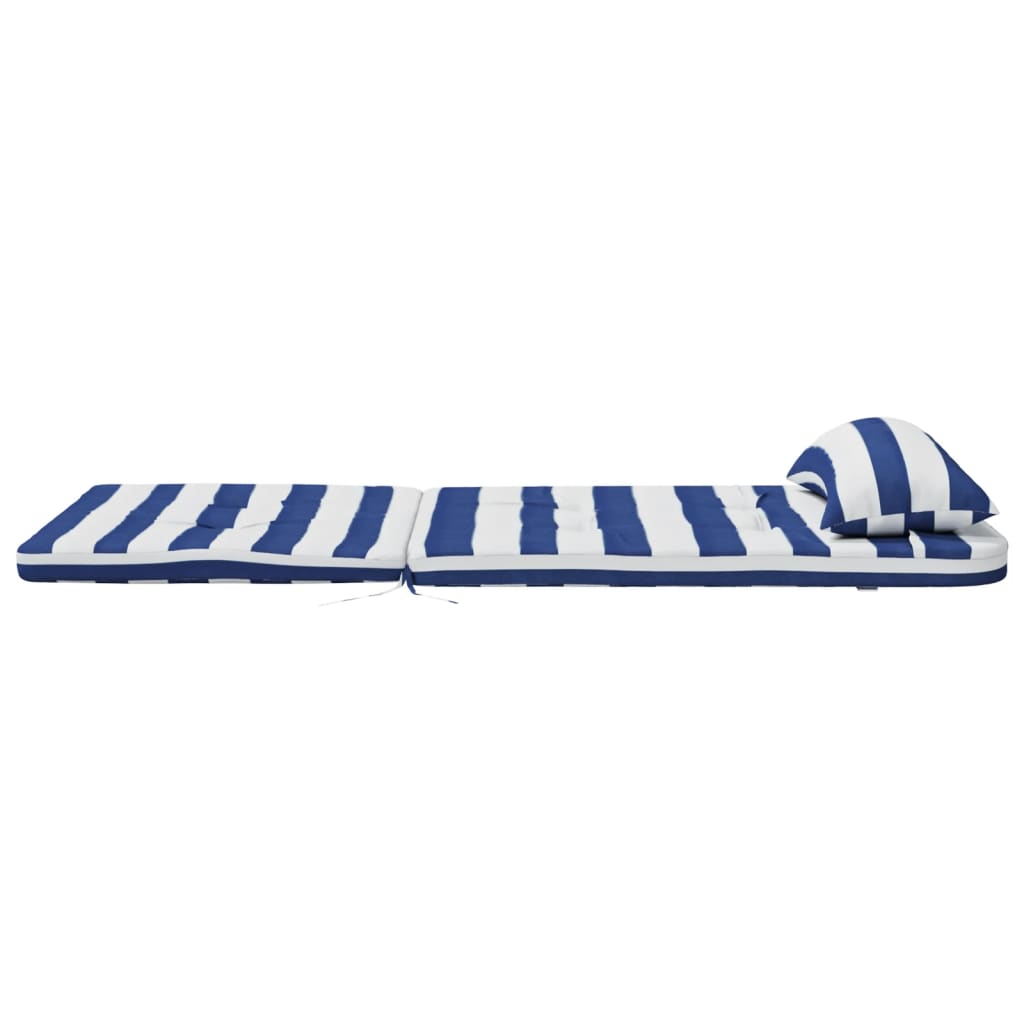 Cuscini Sedia Adirondack 2pz Strisce Bianche Blu Tessuto Oxford | homemem39