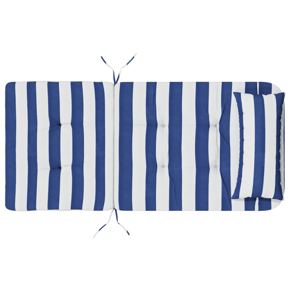 Cuscini Sedia Adirondack 2pz Strisce Bianche Blu Tessuto Oxford | homemem39