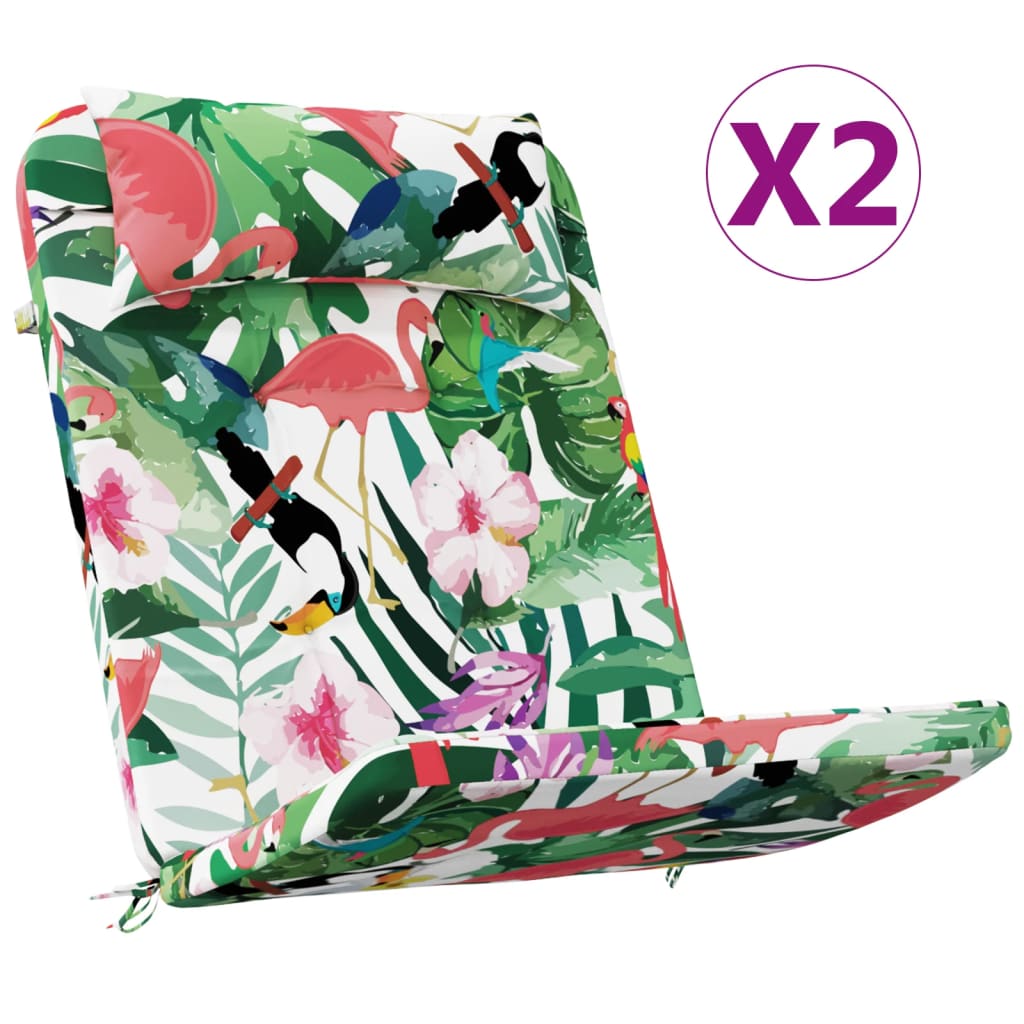 Cuscini per Sedia Adirondack 2pz Multicolore in Tessuto Oxford | homemem39