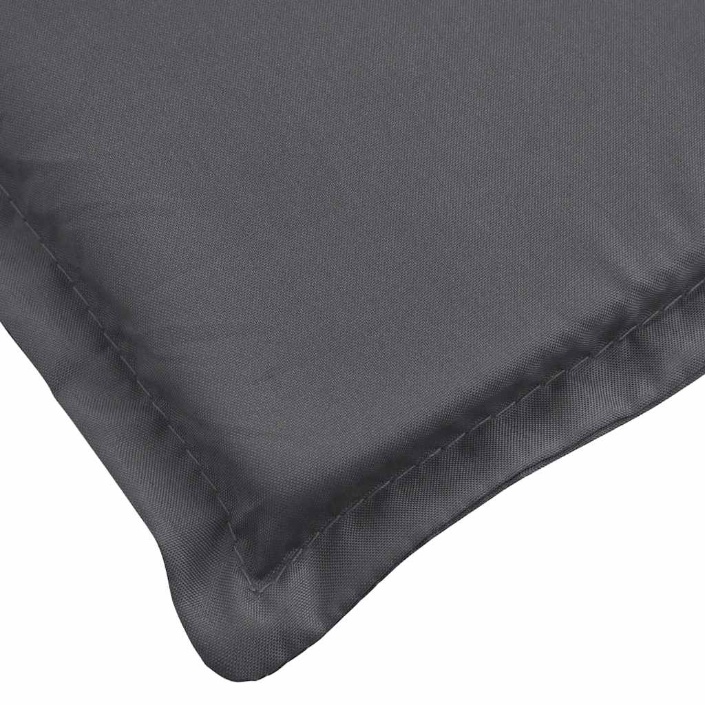 Cuscino per Lettino Antracite 180x60x4 cm in Tessuto Oxford | homemem39