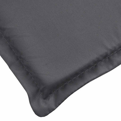 Cuscino per Lettino Antracite 180x60x4 cm in Tessuto Oxford | homemem39