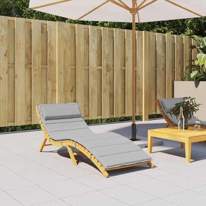 Cuscino per Lettino Grigio 180x60x4 cm in Tessuto Oxford