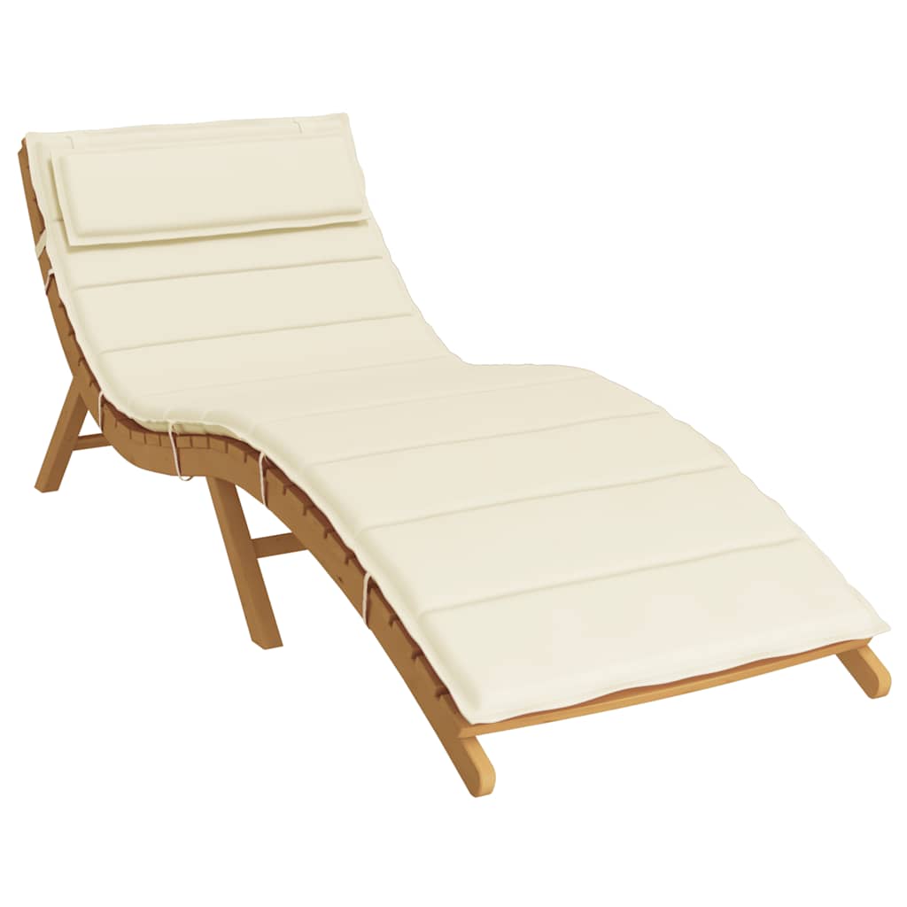 Cuscino per Lettino Crema 180x60x4 cm in Tessuto Oxford | homemem39