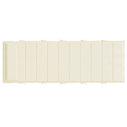 Cuscino per Lettino Crema 180x60x4 cm in Tessuto Oxford | homemem39