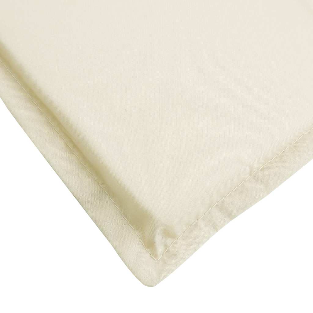 Cuscino per Lettino Crema 180x60x4 cm in Tessuto Oxford | homemem39