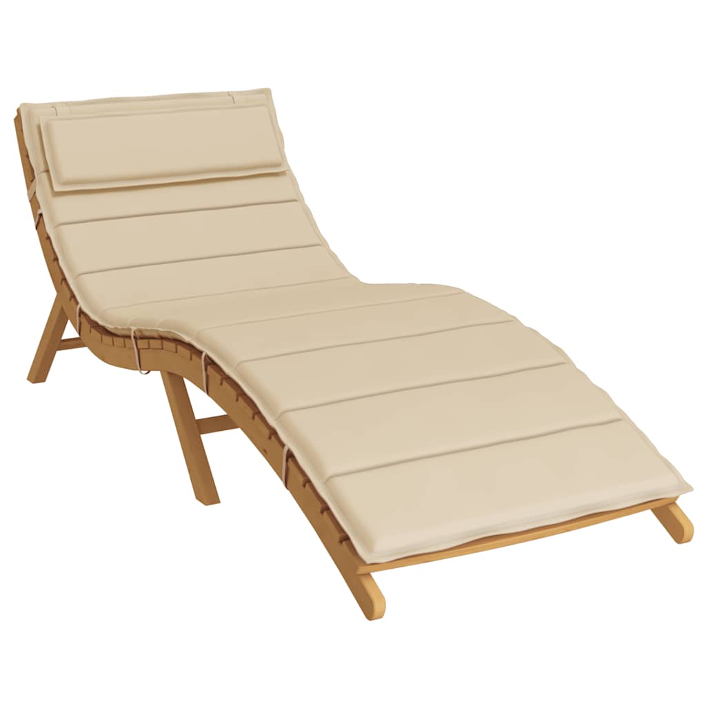 Cuscino per Lettino Beige 180x60x4 cm in Tessuto Oxford | homemem39