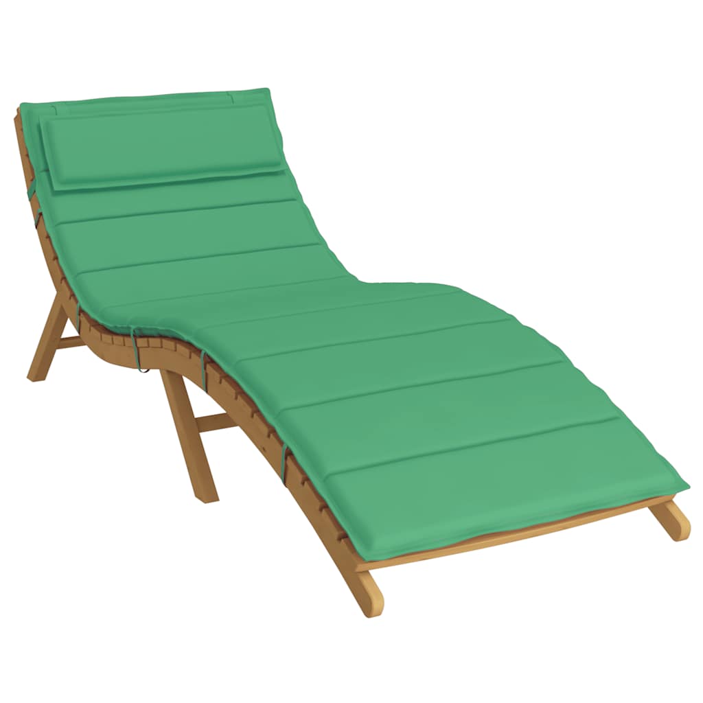 Cuscino per Lettino Verde 180x60x4 cm in Tessuto Oxford | homemem39