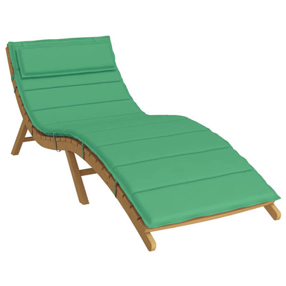 Cuscino per Lettino Verde 180x60x4 cm in Tessuto Oxford | homemem39