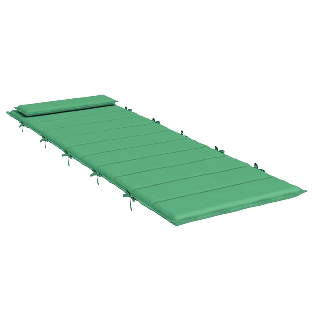 Cuscino per Lettino Verde 180x60x4 cm in Tessuto Oxford