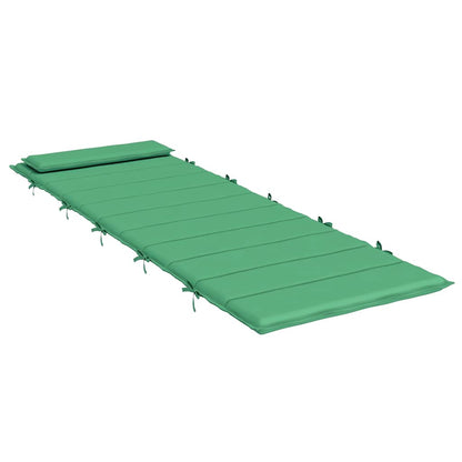 Cuscino per Lettino Verde 180x60x4 cm in Tessuto Oxford