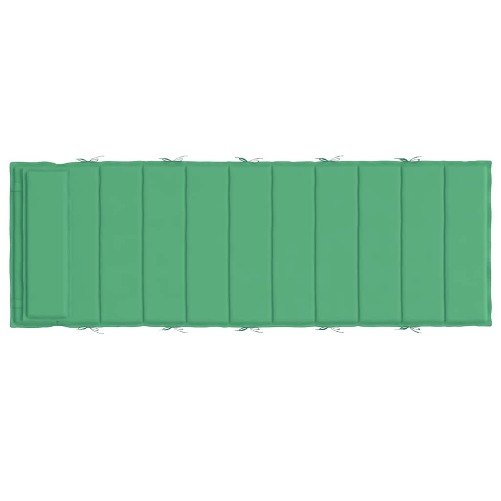 Cuscino per Lettino Verde 180x60x4 cm in Tessuto Oxford | homemem39