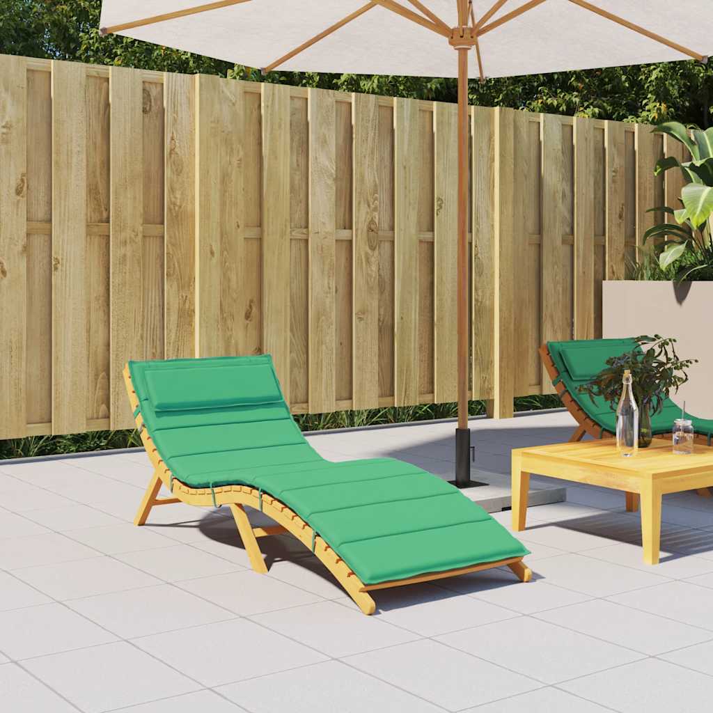 Cuscino per Lettino Verde 180x60x4 cm in Tessuto Oxford | homemem39