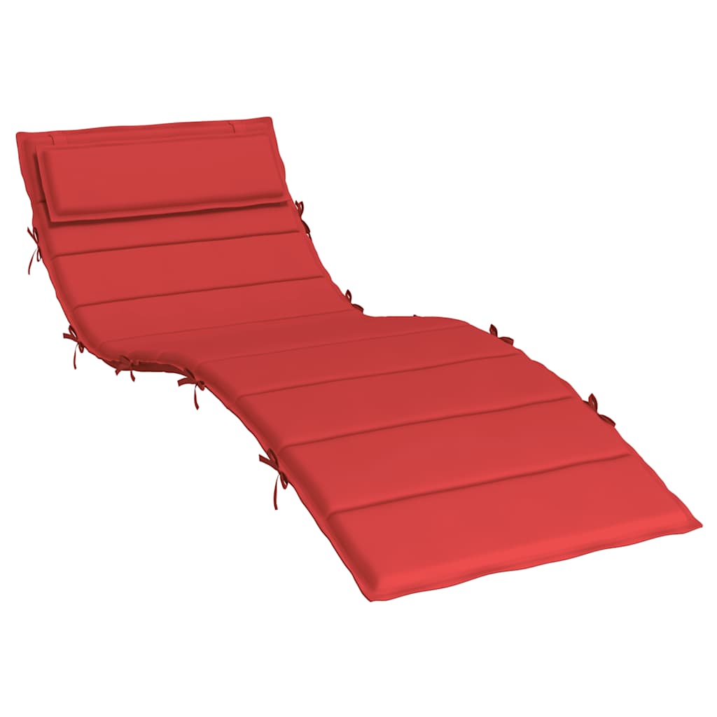 Cuscino per Lettino Rosso 180x60x4 cm in Tessuto Oxford | homemem39