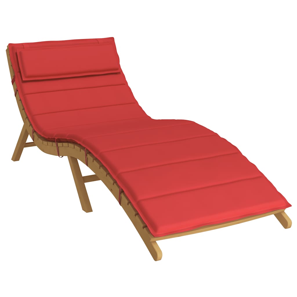 Cuscino per Lettino Rosso 180x60x4 cm in Tessuto Oxford | homemem39