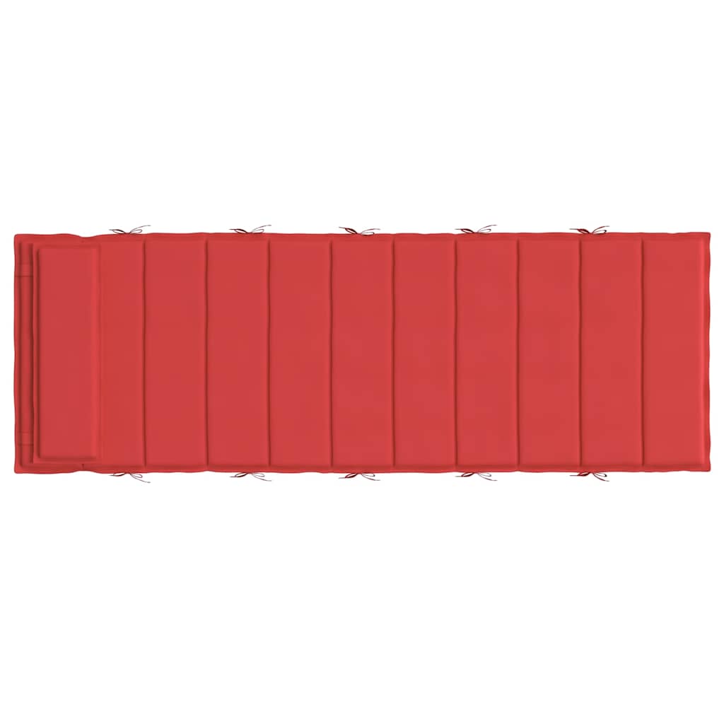 Cuscino per Lettino Rosso 180x60x4 cm in Tessuto Oxford | homemem39