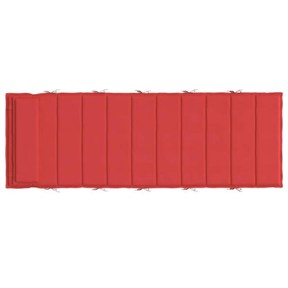 Cuscino per Lettino Rosso 180x60x4 cm in Tessuto Oxford | homemem39