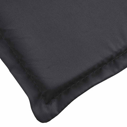 Cuscino per Lettino Nero 180x60x4 cm in Tessuto Oxford | homemem39