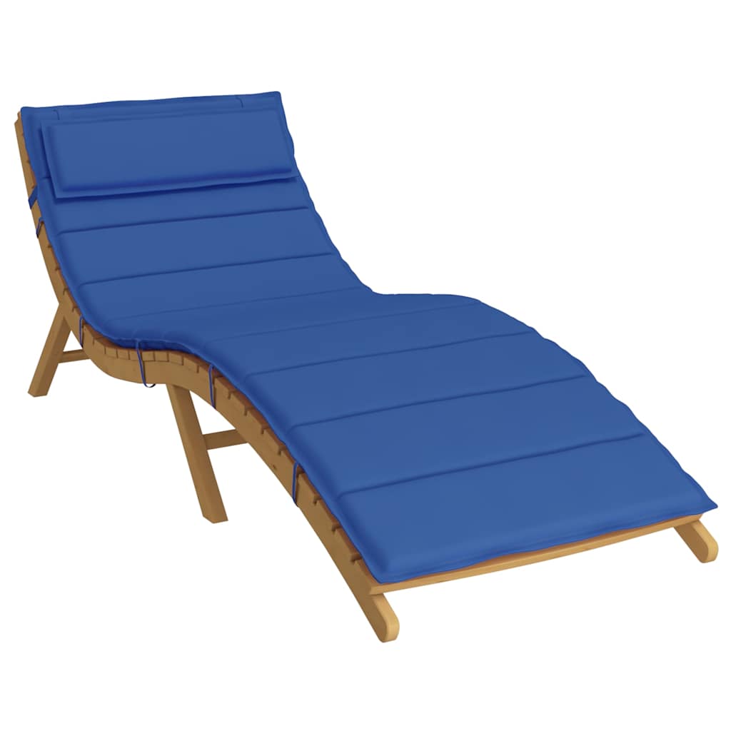 Cuscino per Lettino Blu Reale 180x60x4 cm in Tessuto Oxford | homemem39