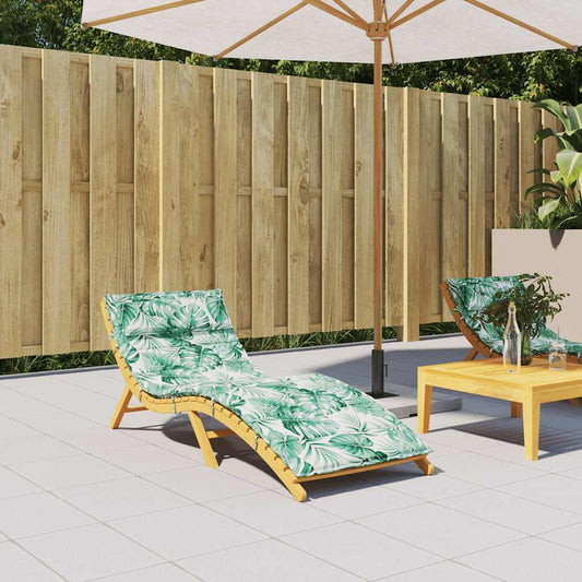 Cuscino per Lettino Motivo Foglie 180x60x4 cm in Tessuto Oxford | homemem39