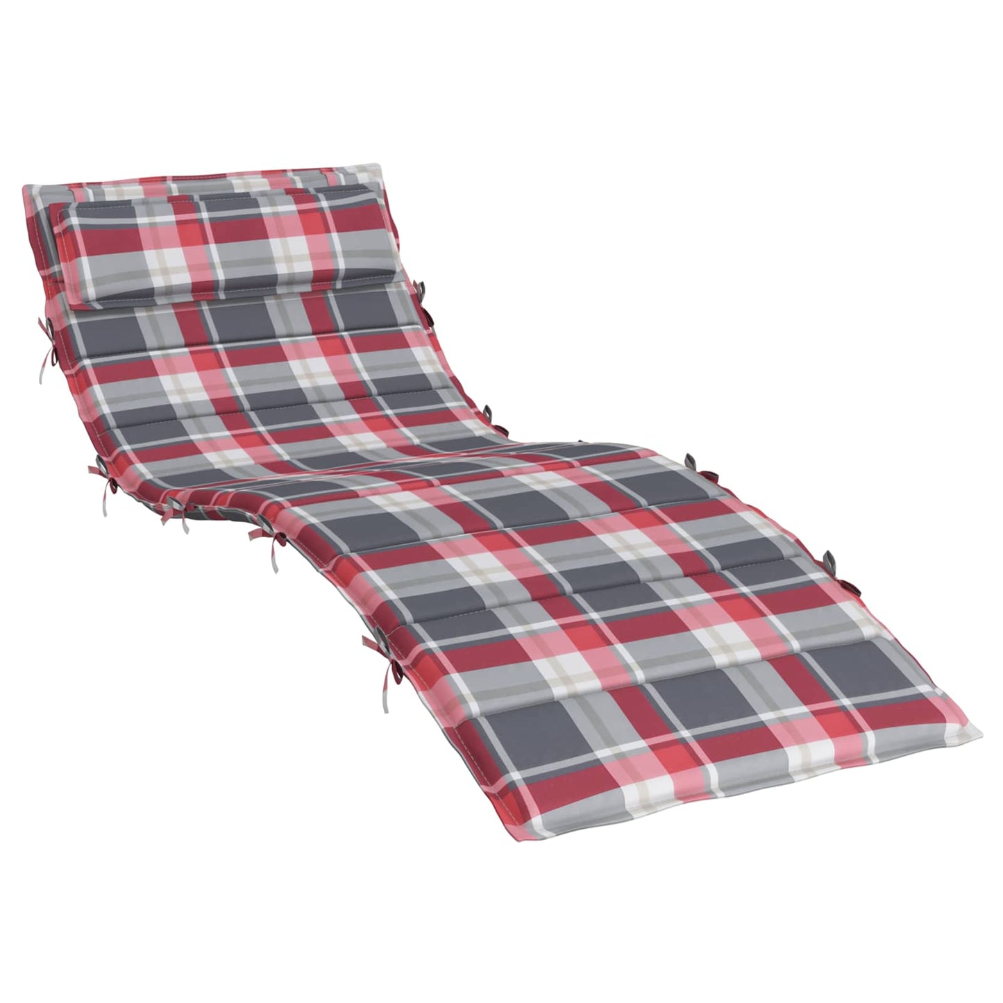 Cuscino per Lounger Sole Rosso e grigio 178 x 60 x 4 cm