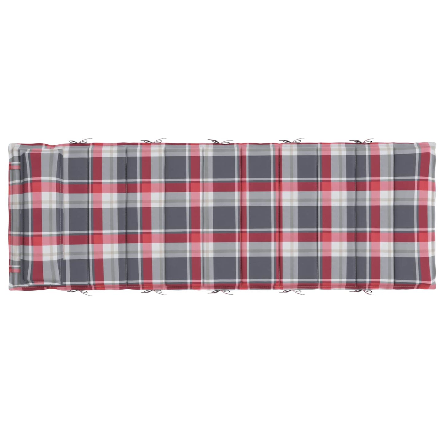 Cuscino per Lounger Sole Tessuto Oxford Rosso e grigio