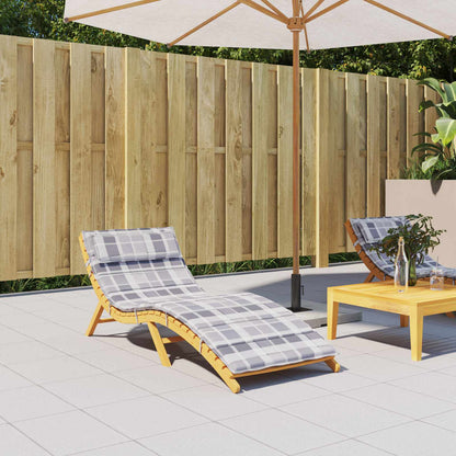 Cuscino per Lounger Sole Tessuto Oxford Grigio 178 x 60 x 4 cm