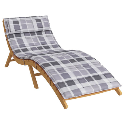 Cuscino per Lounger Sole Tessuto Oxford Grigio 178 x 60 x 4 cm