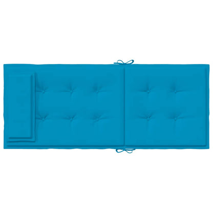 Cuscini Sedia con Schienale Alto 2 pz Blu Chiaro Tessuto Oxford | homemem39