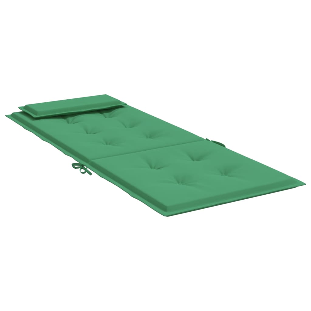 Cuscini per Sedia con Schienale Alto 2 pz Verde Tessuto Oxford - homemem39