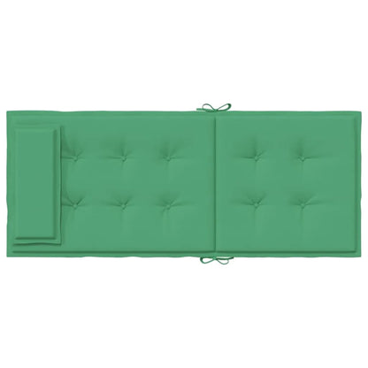 Cuscini per Sedia con Schienale Alto 2 pz Verde Tessuto Oxford