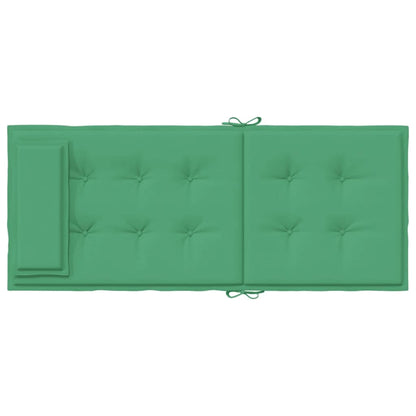 Cuscini per Sedia con Schienale Alto 4 pz Verde Tessuto Oxford