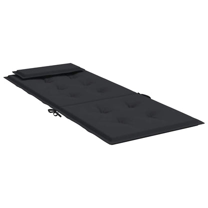 Cuscini per Sedia con Schienale Alto 4pz Nero in Tessuto Oxford | homemem39