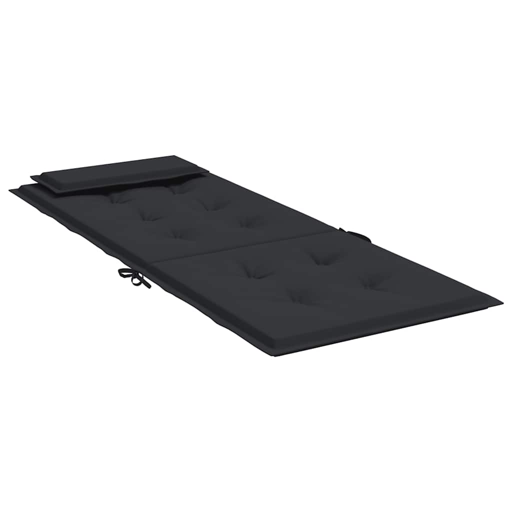 Cuscini per Sedia con Schienale Alto 6pz Nero in Tessuto Oxford | homemem39