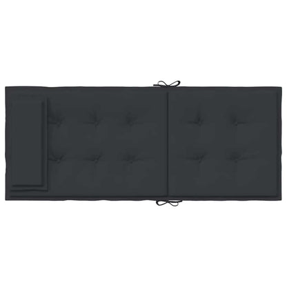 Cuscini per Sedia con Schienale Alto 6pz Nero in Tessuto Oxford | homemem39