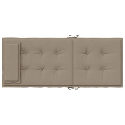 Cuscini per Sedia con Schienale Alto 4pz Tortora Tessuto Oxford | homemem39