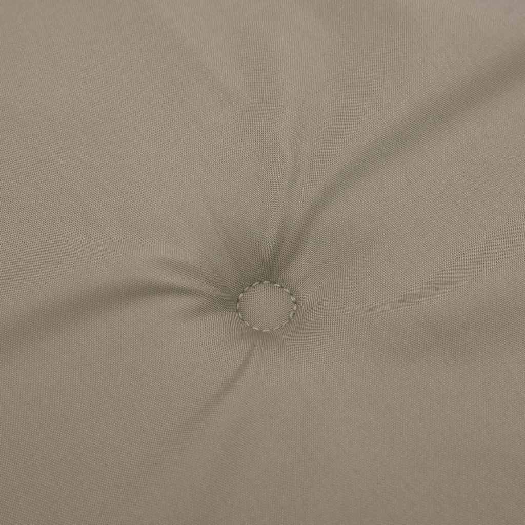 Cuscini per Sedia con Schienale Alto 4pz Tortora Tessuto Oxford | homemem39