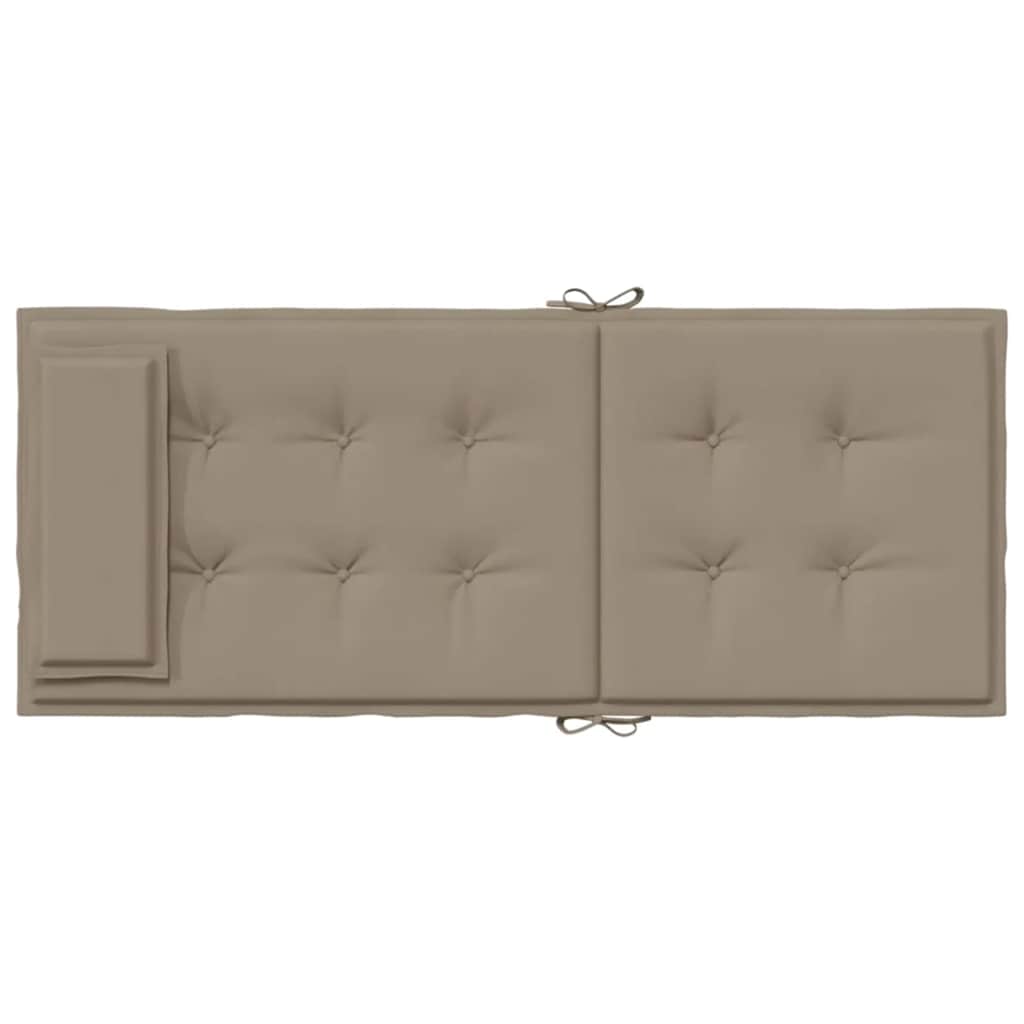 Cuscini per Sedia con Schienale Alto 6pz Tortora Tessuto Oxford | homemem39