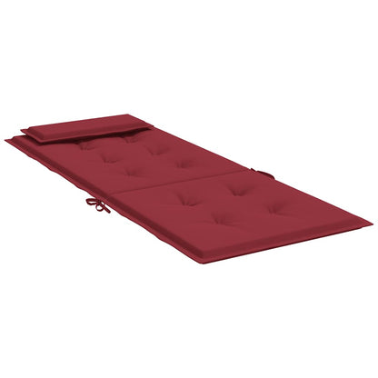 Cuscini Sedia con Schienale Alto 2 pz Rosso Vino Tessuto Oxford | homemem39