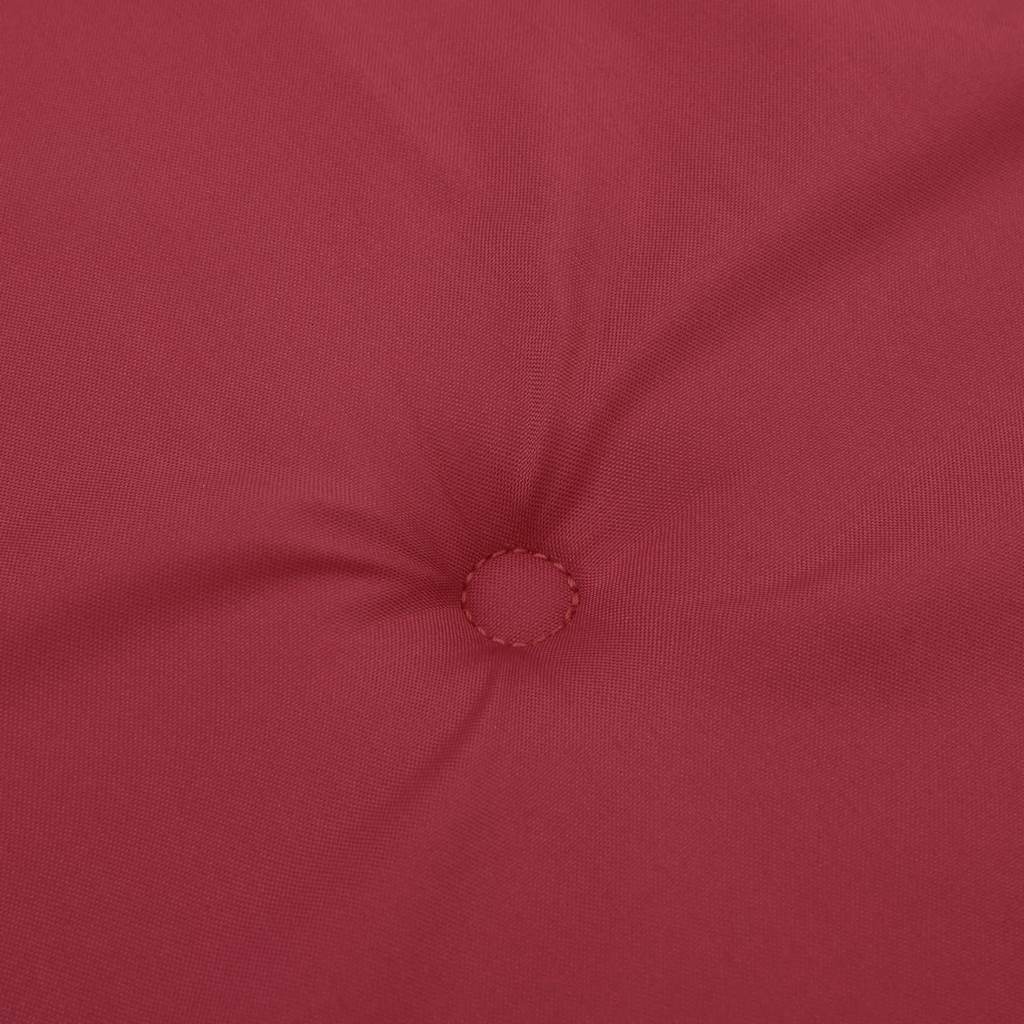 Cuscini Sedia con Schienale Alto 2 pz Rosso Vino Tessuto Oxford | homemem39