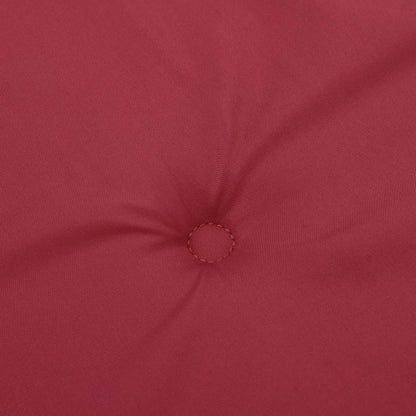 Cuscini Sedia con Schienale Alto 2 pz Rosso Vino Tessuto Oxford | homemem39
