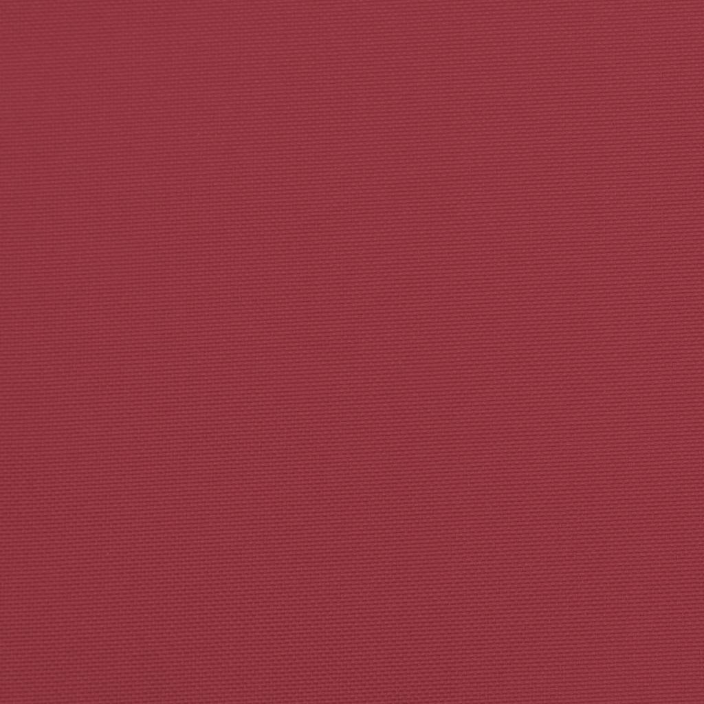 Cuscini Sedia con Schienale Alto 2 pz Rosso Vino Tessuto Oxford | homemem39