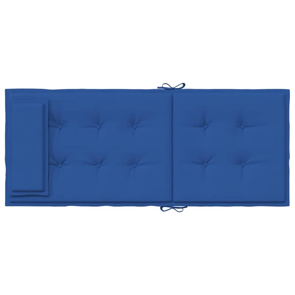 Cuscini Sedia con Schienale Alto 2 pz Blu Reale Tessuto Oxford | homemem39