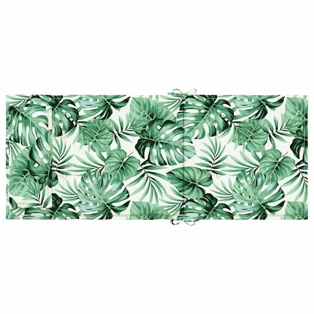 Cuscini Sedia Schienale Alto 2 pz Motivo Foglie Tessuto Oxford | homemem39
