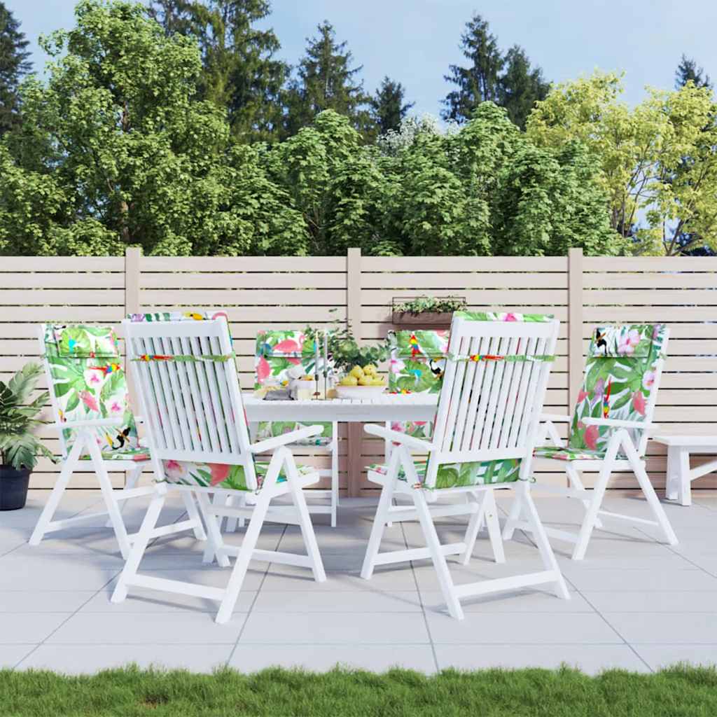 Cuscini per Sedia Schienale Alto 6pz Multicolore Tessuto Oxford | homemem39