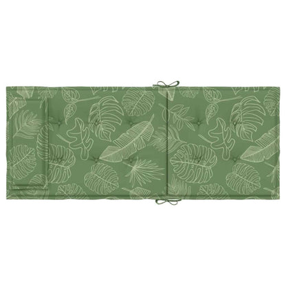 Cuscini Sedia Schienale Alto 4 pz Motivo Foglie Tessuto Oxford | homemem39