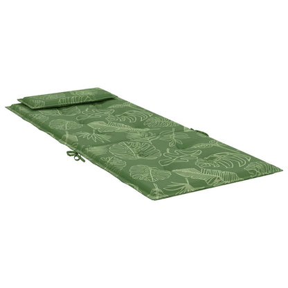 Cuscini Sedia Schienale Alto 6 pz Motivo Foglie Tessuto Oxford | homemem39