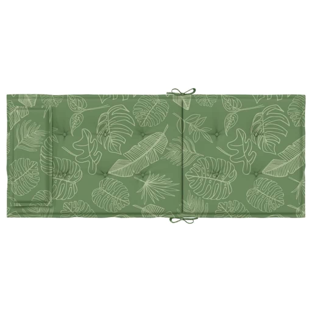 Cuscini Sedia Schienale Alto 6 pz Motivo Foglie Tessuto Oxford | homemem39