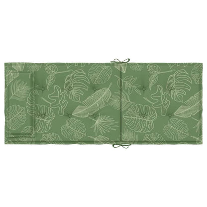 Cuscini Sedia Schienale Alto 6 pz Motivo Foglie Tessuto Oxford | homemem39