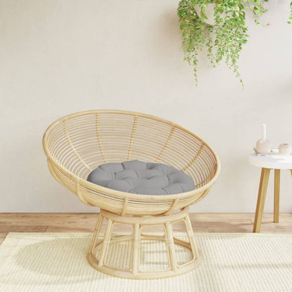 Cuscino Rotondo Grigio Ø 60x11 cm in Tessuto Oxford | homemem39